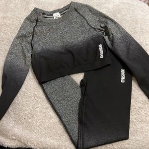 Gymshark Top/leggings ombré set